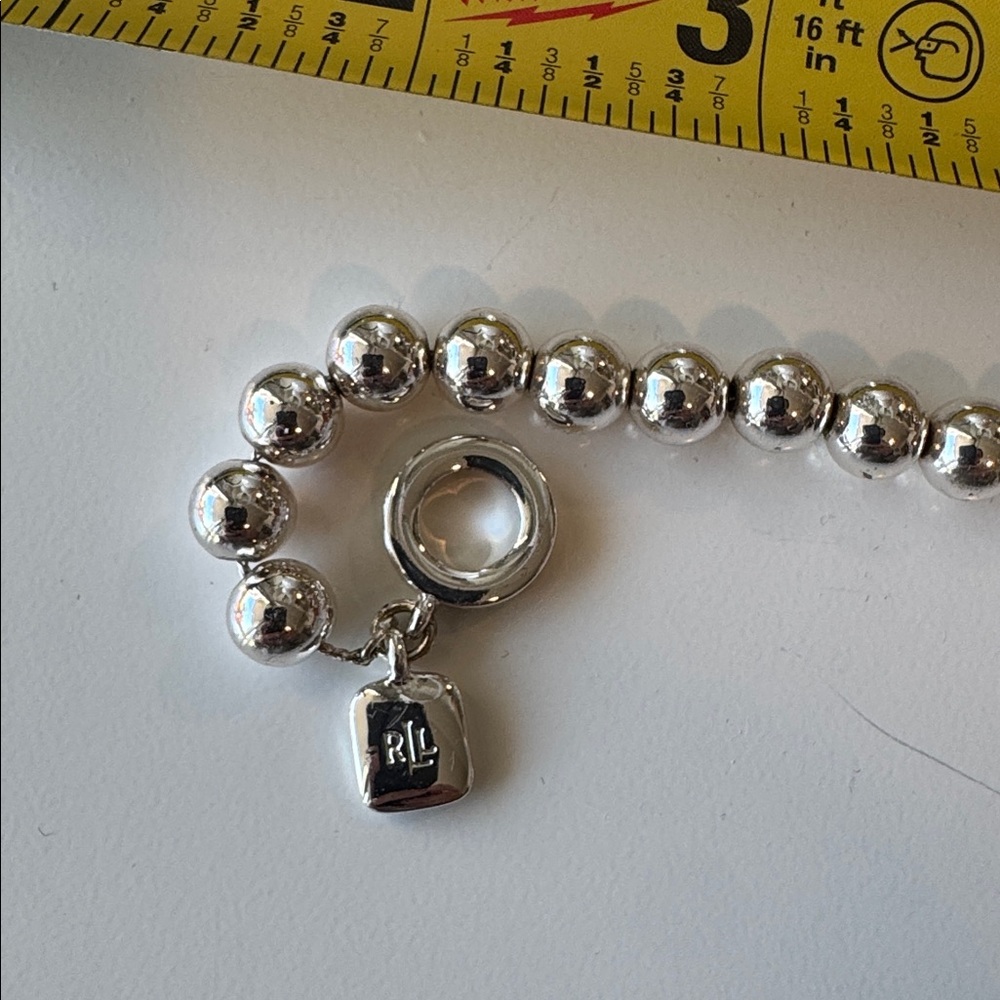 Ralph Lauren Silver Beaded Necklace - Picture 4 of 4